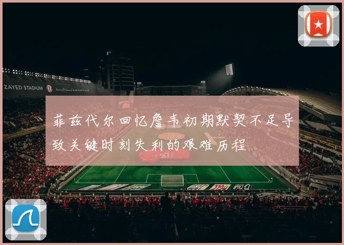 菲兹代尔回忆詹韦初期默契不足导致关键时刻失利的艰难历程